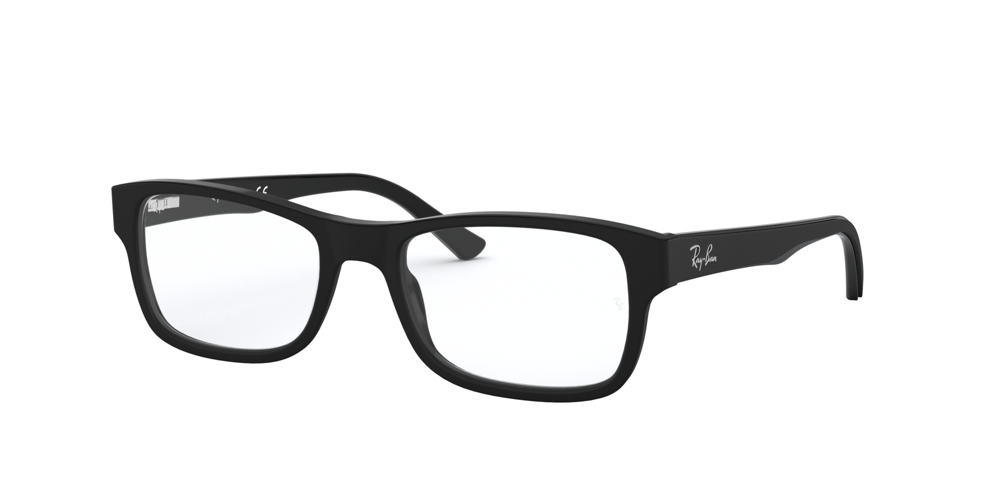 RX5268: Shop Ray-Ban Black Rectangle Eyeglasses at LensCrafters