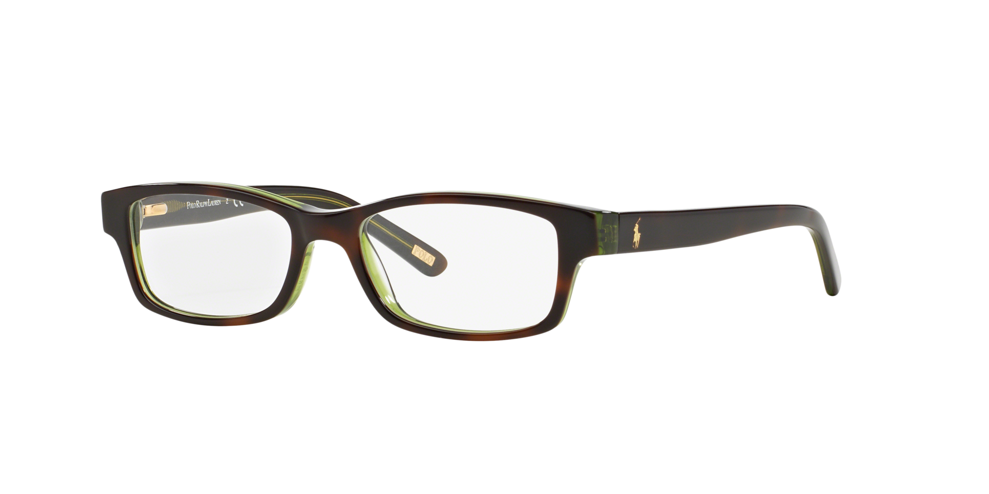 gold frame polo glasses