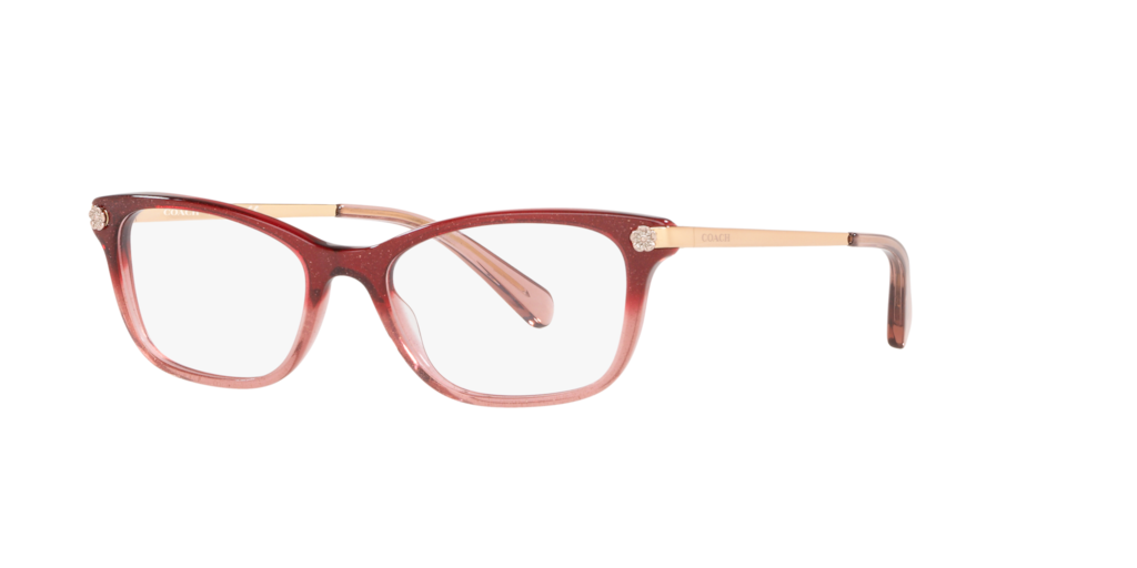 Hc6142 shop coach red burgundy rectangle eyeglasses at lenscrafters