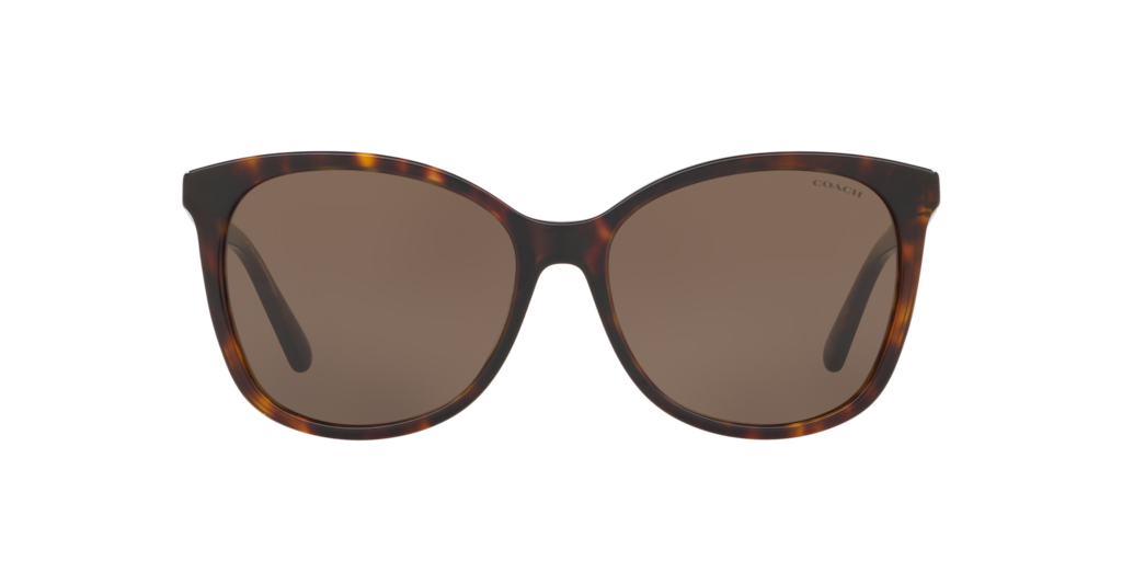 HC8271U 57 L1101 Shop Coach Tortoise Square Sunglasses at LensCrafters