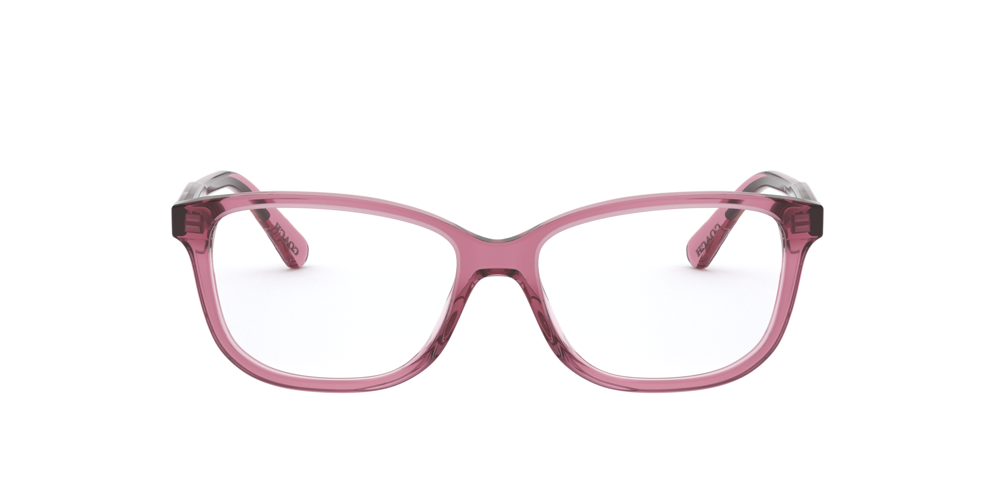 coach transparent pink eyeglasses