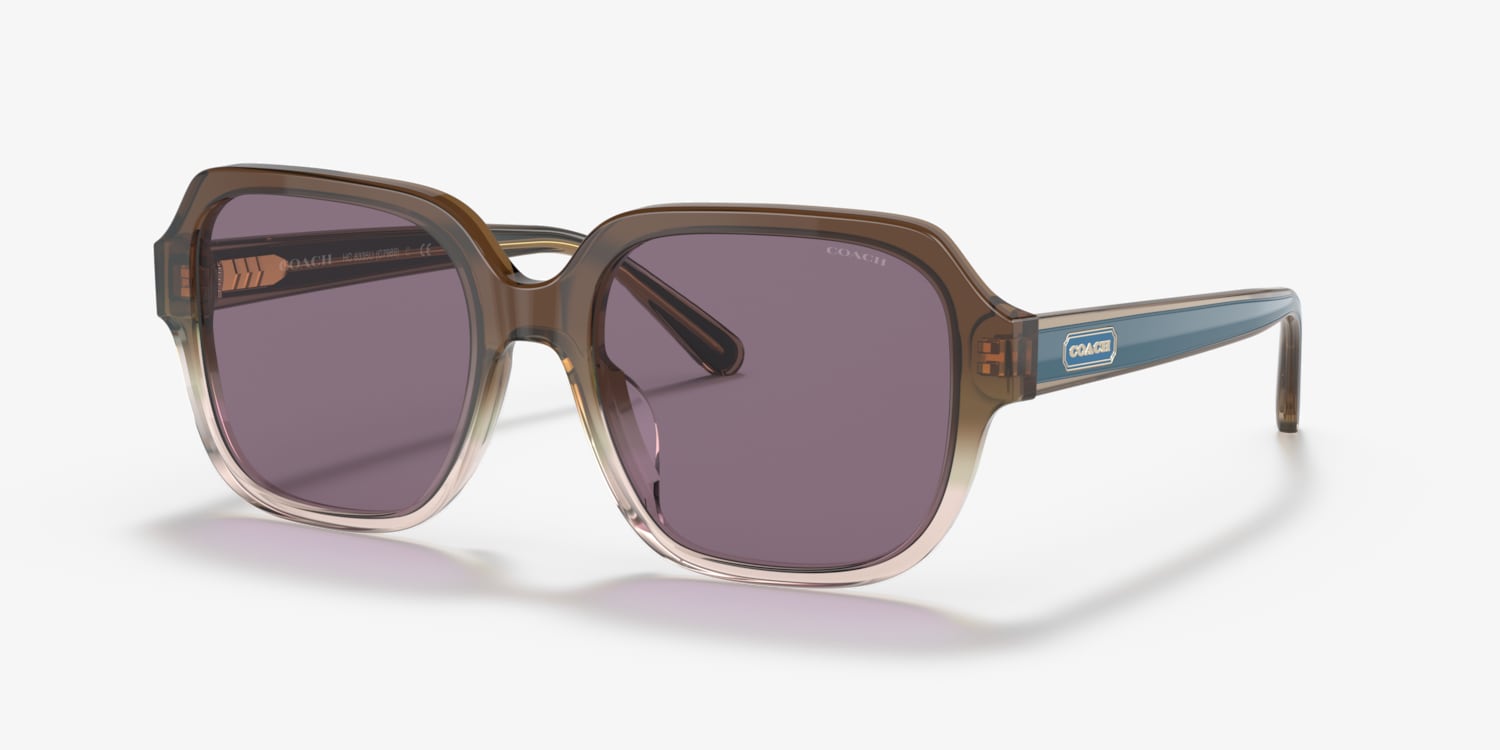 Coach Women's orders Gradient Transparent Brown Sunglasses