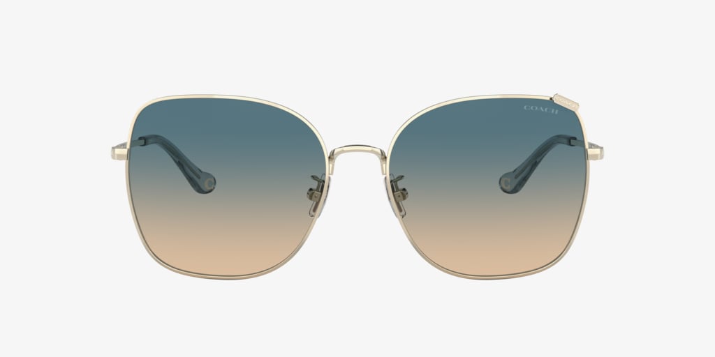 COACH®  Signature Chain Round Sunglasses