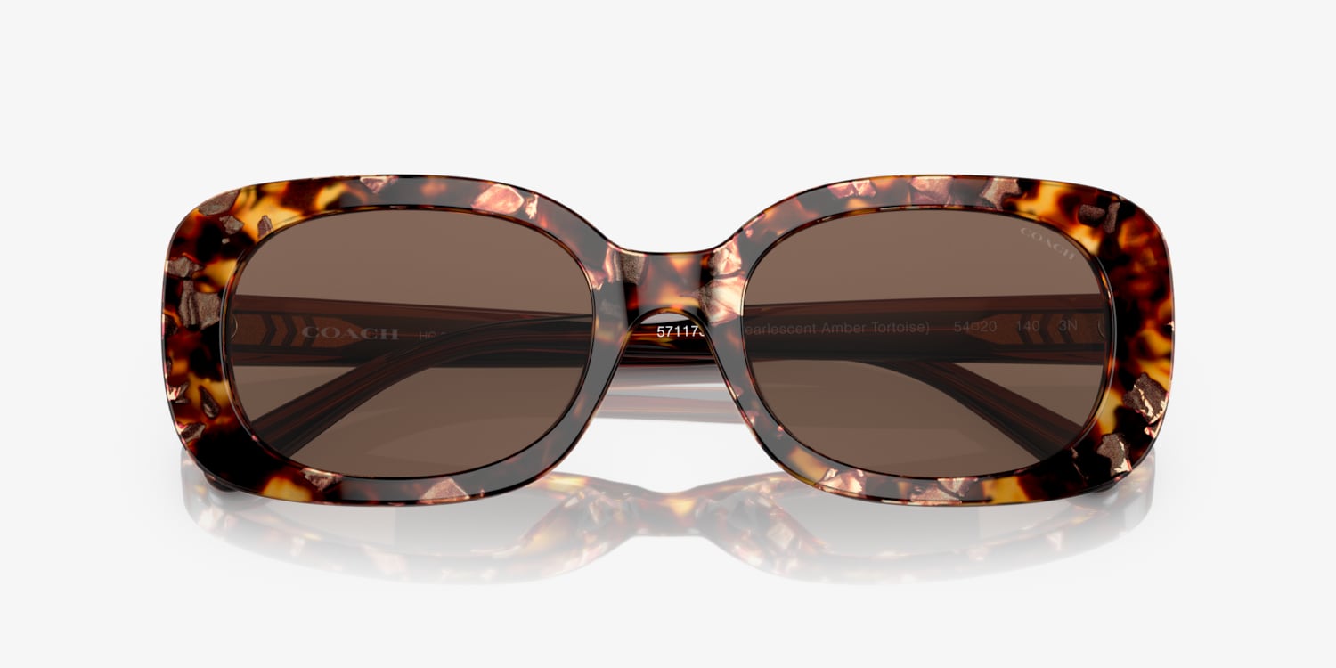 Coach tortoise cheap shell sunglasses