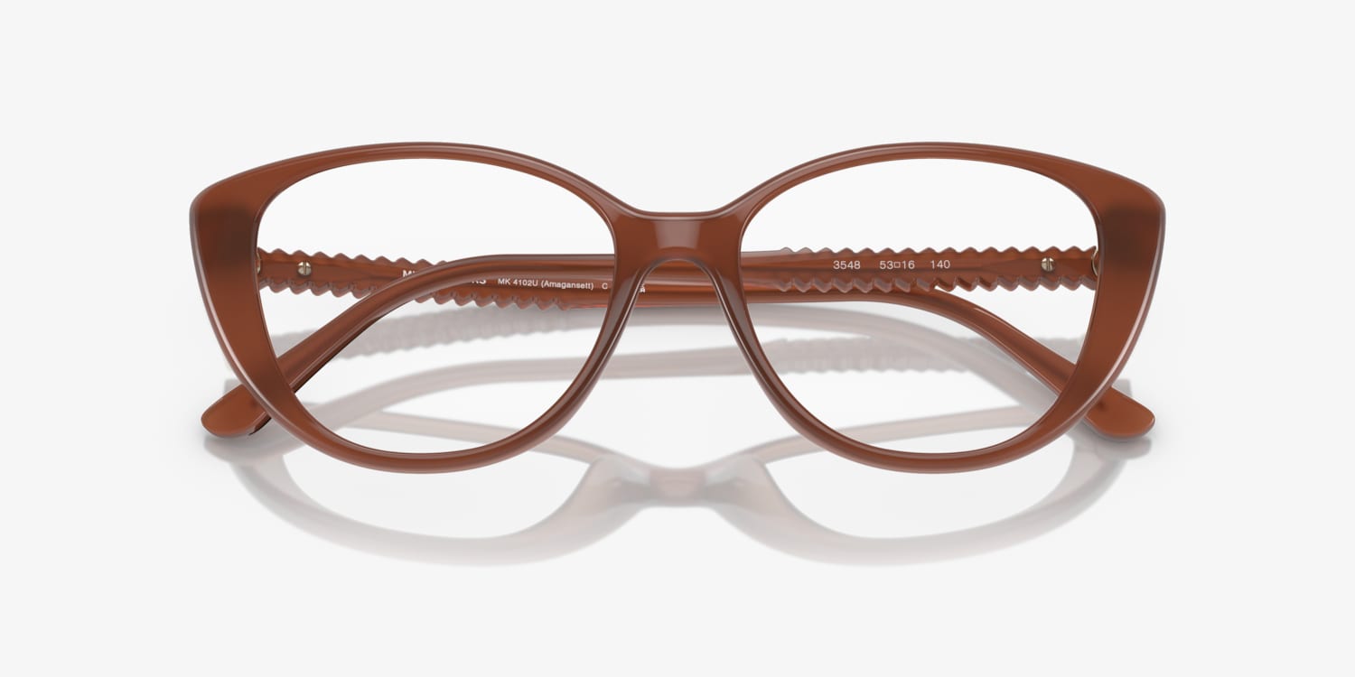 Michael Kors キャットアイクラス AMAGANSETTMK4102U 3548S Michael Kors MK4102U Amagansett Eyeglasses | LensCrafters