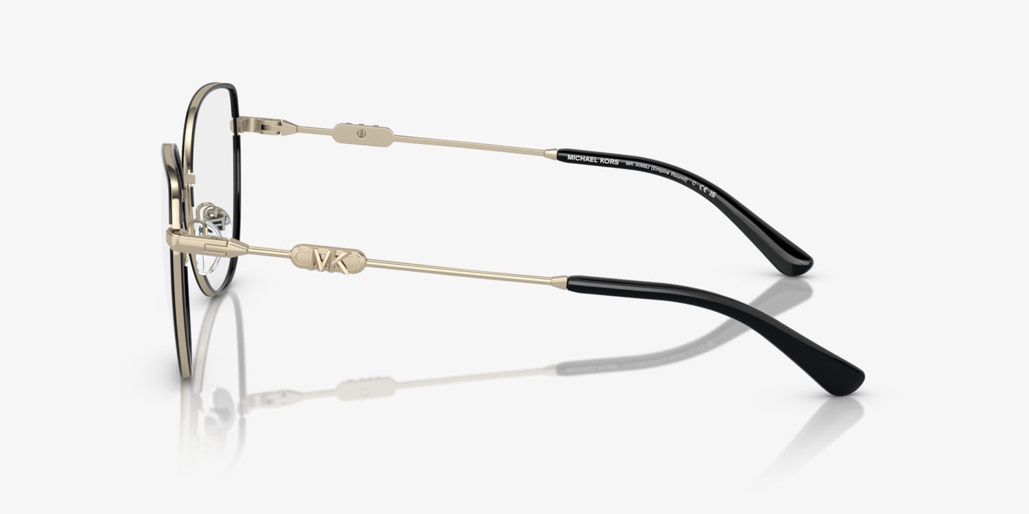 Michael kors glasses 2024 black and gold