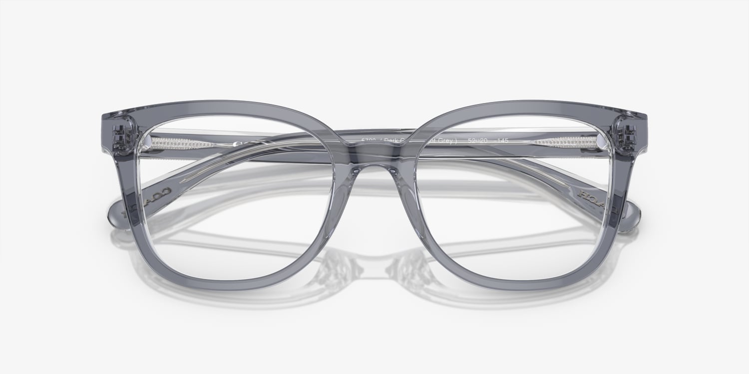 Coach HC6225U 5780 Dark Grey Light Grey Size 52 Eyeglasses