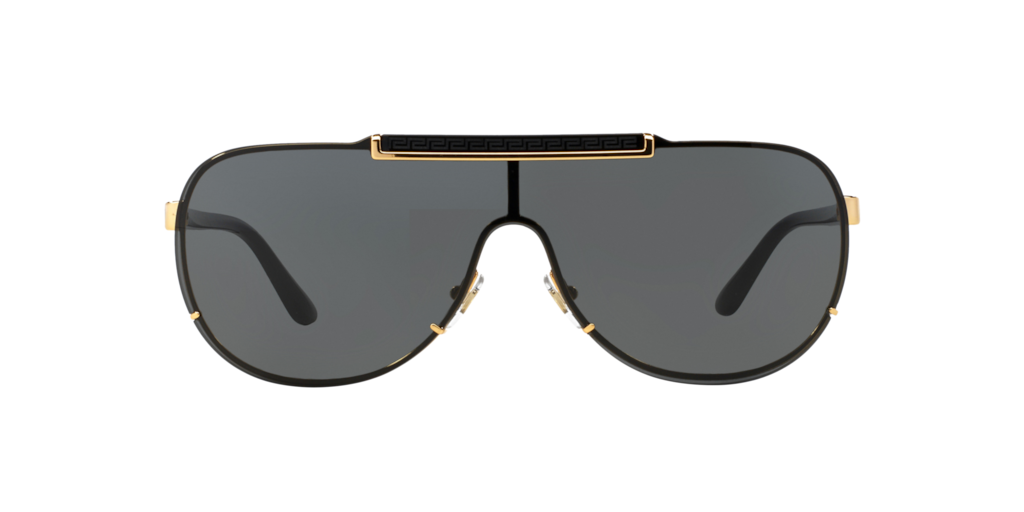 VE2140 40: Shop Versace Gold Pilot Sunglasses at LensCrafters