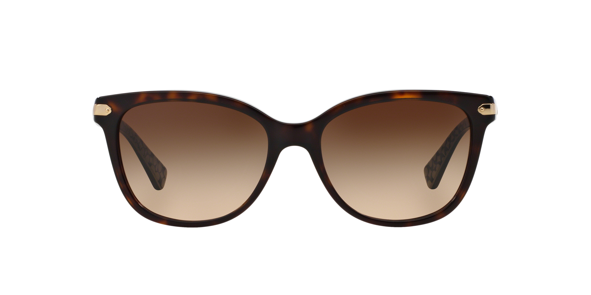 Coach Hc8232 56mm Woman Rectangle Sunglasses Brown Gradient Lens : Target