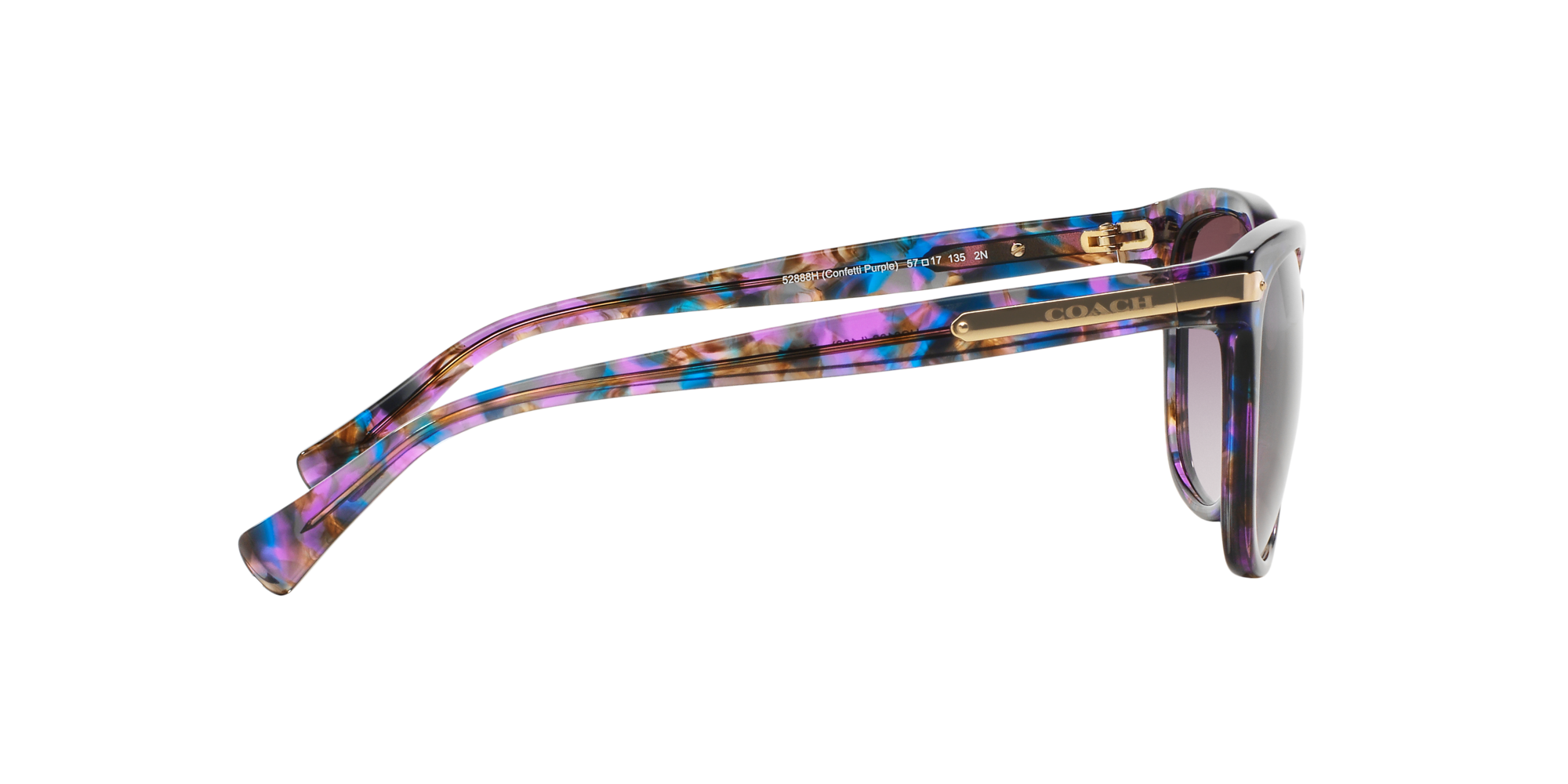 coach sunglasses purple confetti