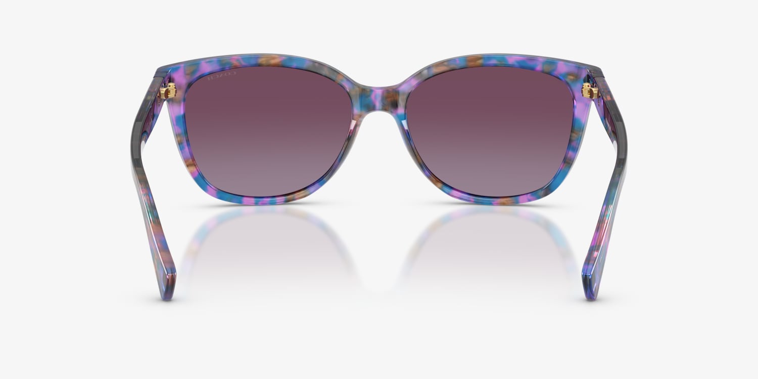 K.S 正規品 COACH コーチ ウェリントン パープル サングラス Coach HC8132 L109 Sunglasses | LensCrafters