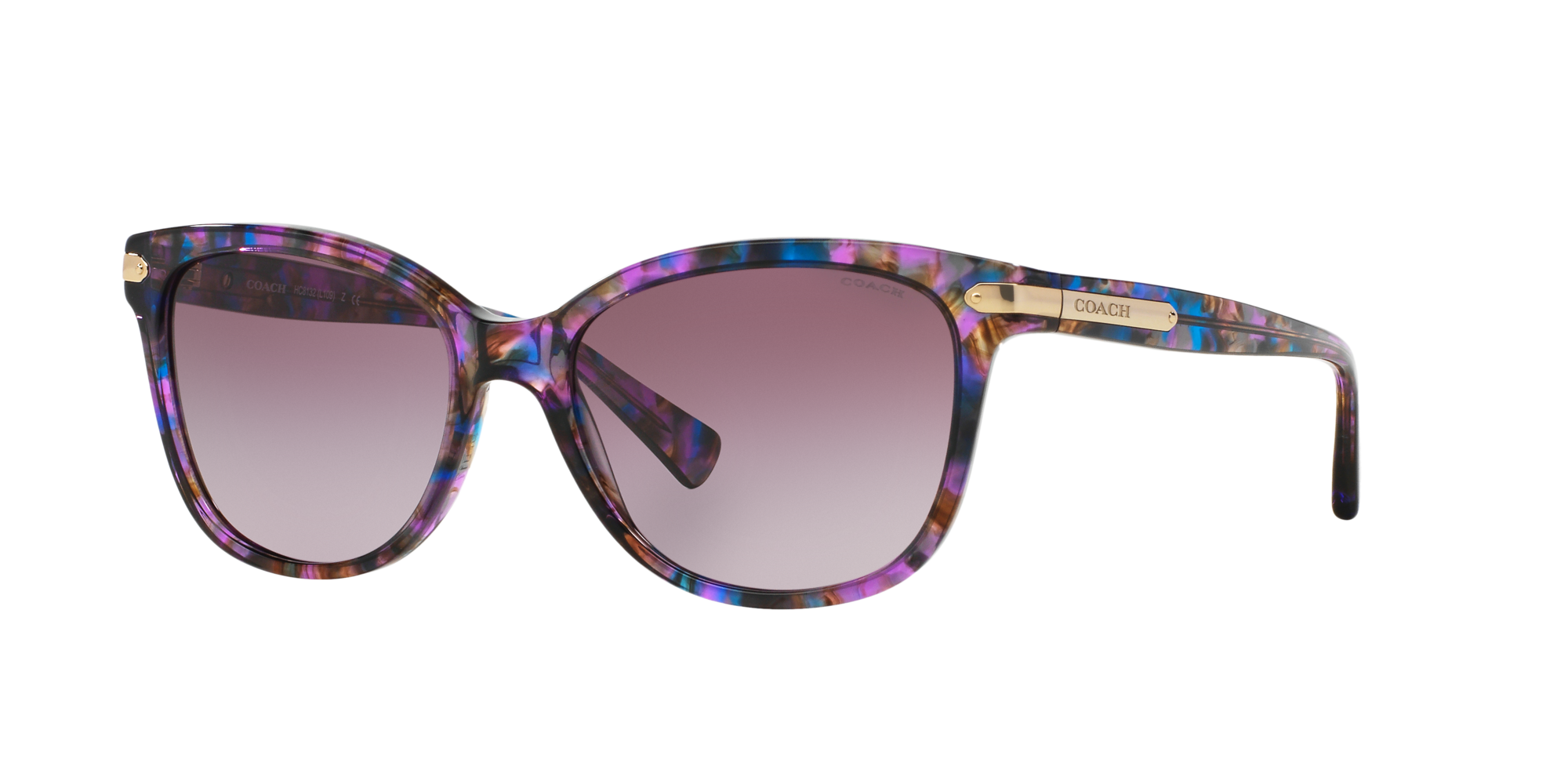 coach sunglasses purple confetti