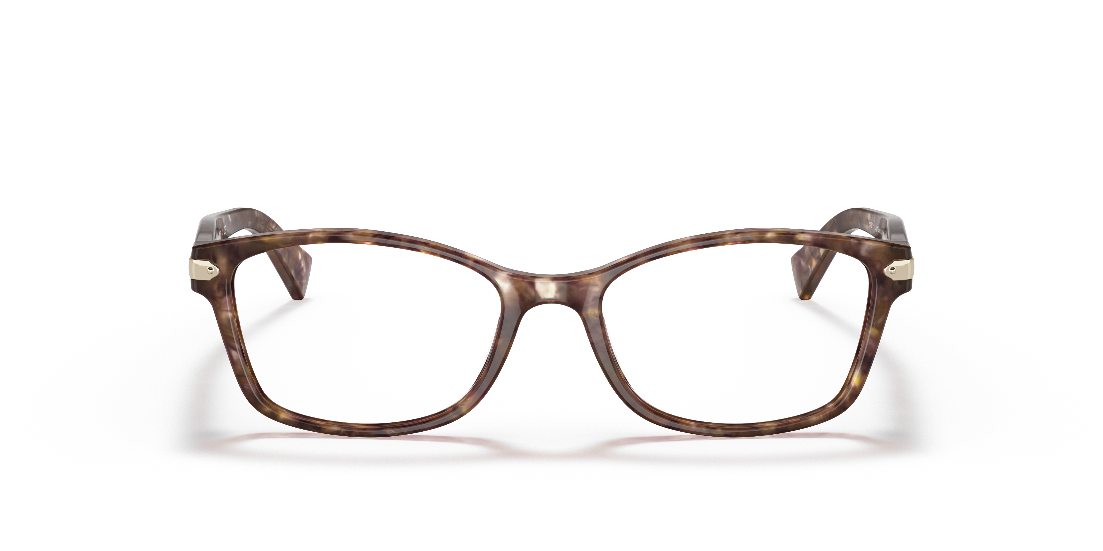 coach confetti light brown eyeglasses