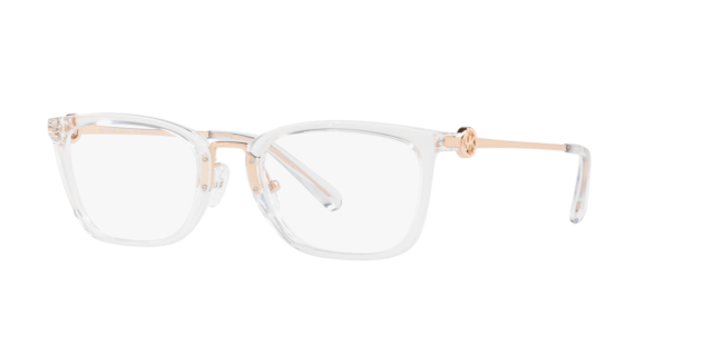 MK4054 CAPTIVA: Shop Michael Kors Clear/White Rectangle Eyeglasses at ...