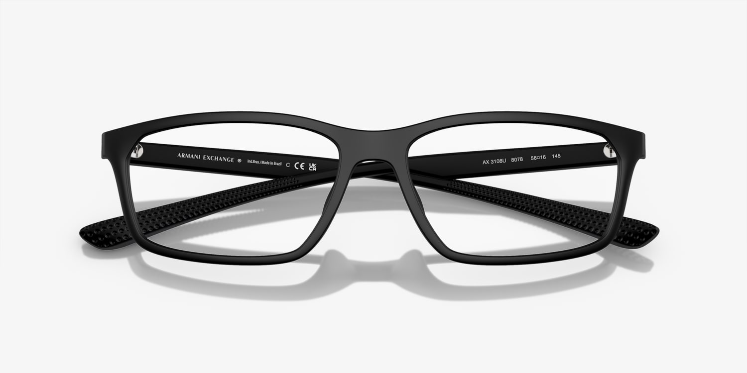 Armani Exchange ブラックファー Armani Exchange AX3108U Eyeglasses | LensCrafters