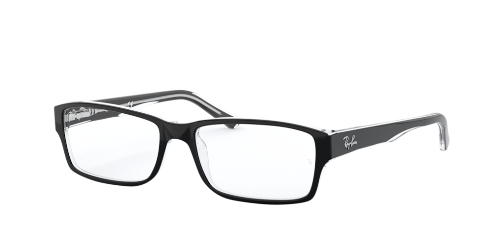 RX5169 Shop RayBan Black Rectangle Eyeglasses at LensCrafters