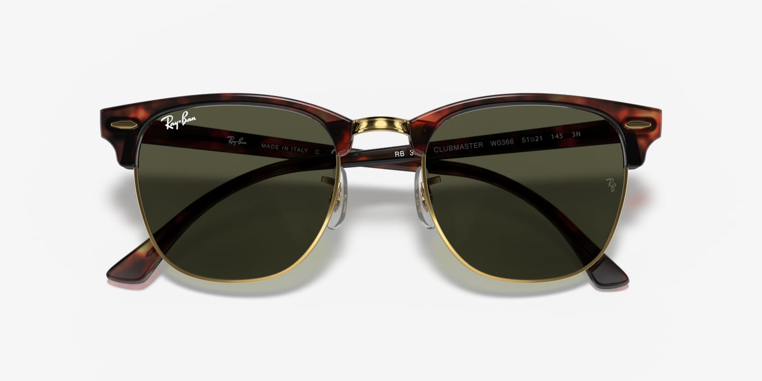 onderdelen Papa delen Ray-Ban RB3016 Clubmaster Classic Sunglasses | LensCrafters