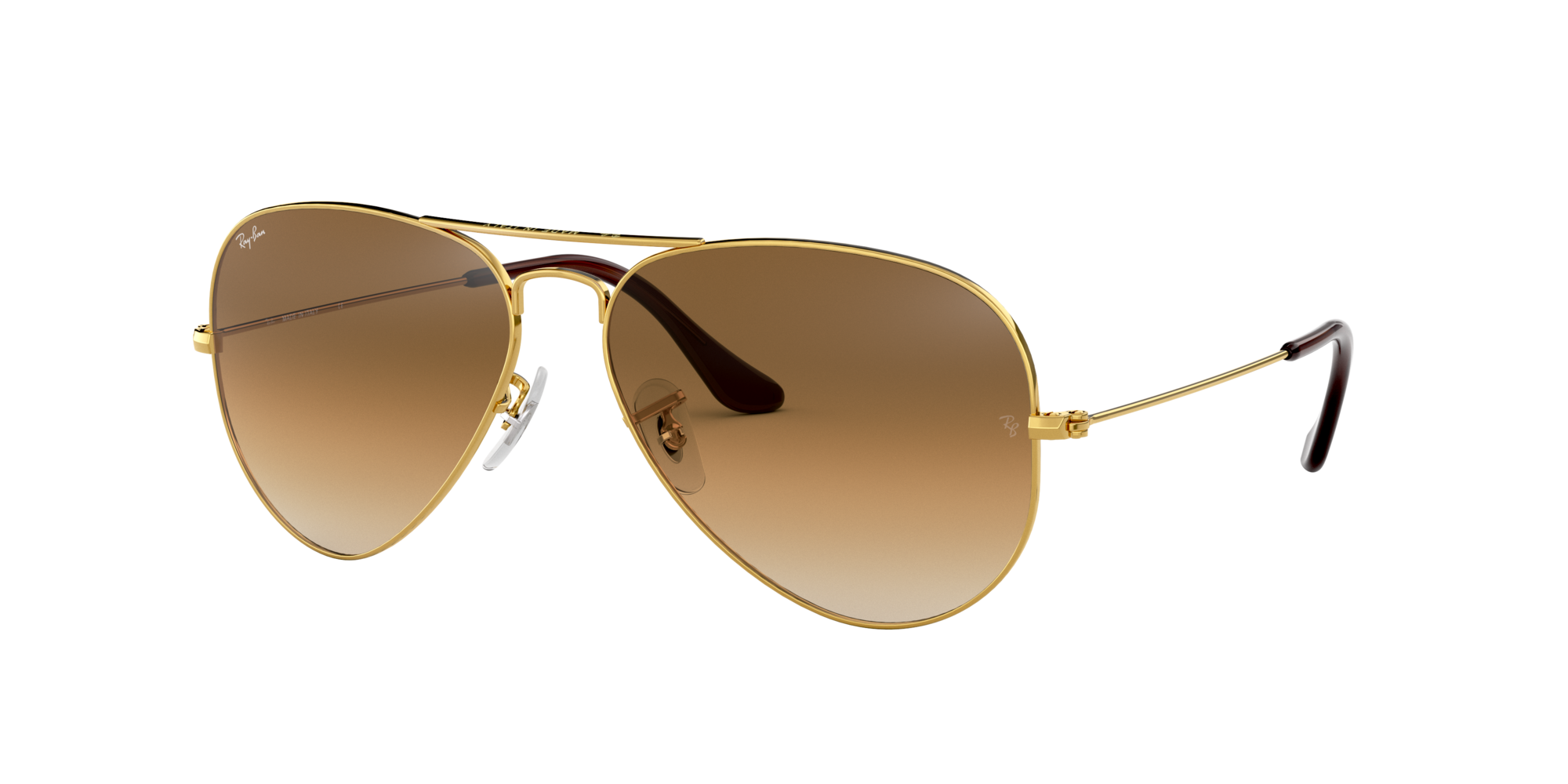 RB3025 55 AVIATOR LARGE METAL: Shop Ray-Ban Gold Pilot Sunglasses at ...