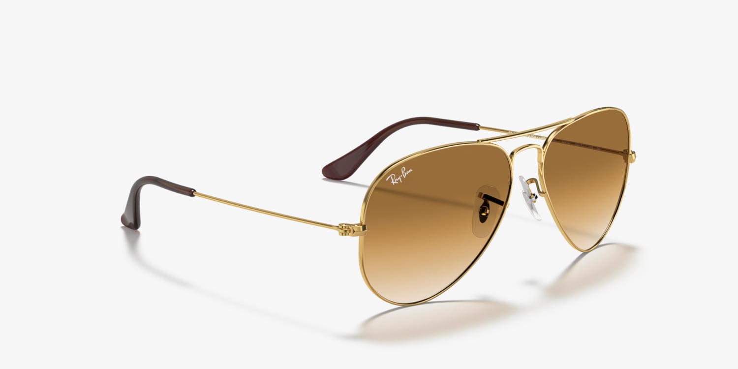 enkel interview oppervlakte Ray-Ban RB3025 Aviator Gradient Sunglasses | LensCrafters