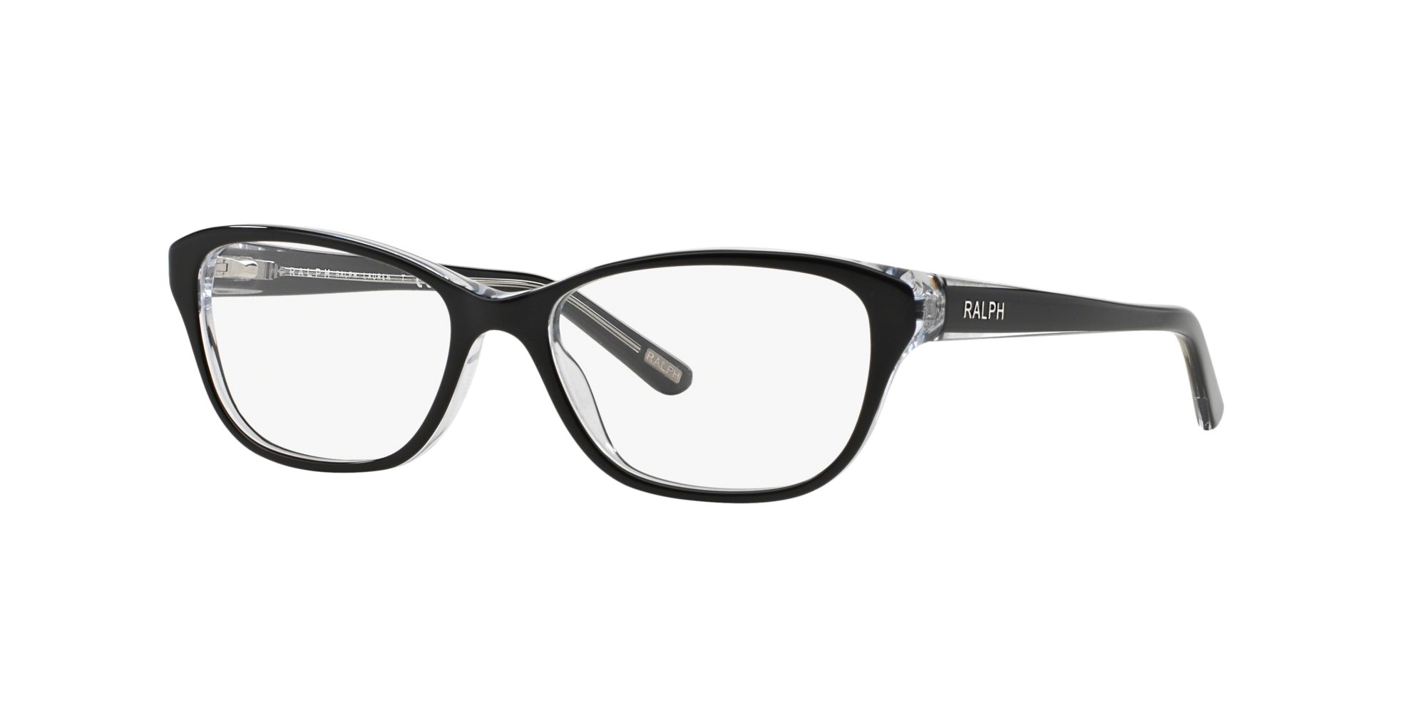 Shop Ralph Black Cat Eye Eyeglasses at 