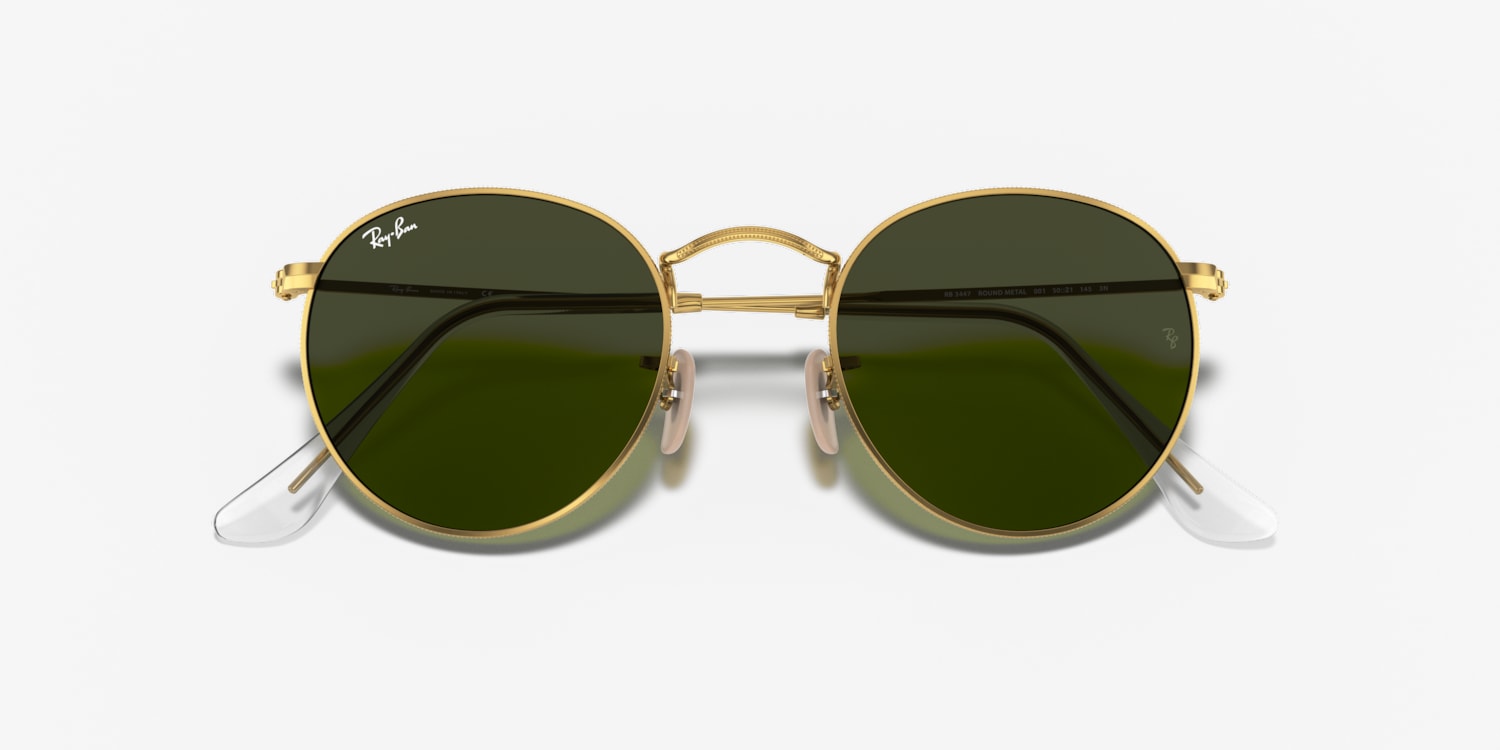 Ray-Ban RB3447 ROUND METAL Sunglasses | LensCrafters