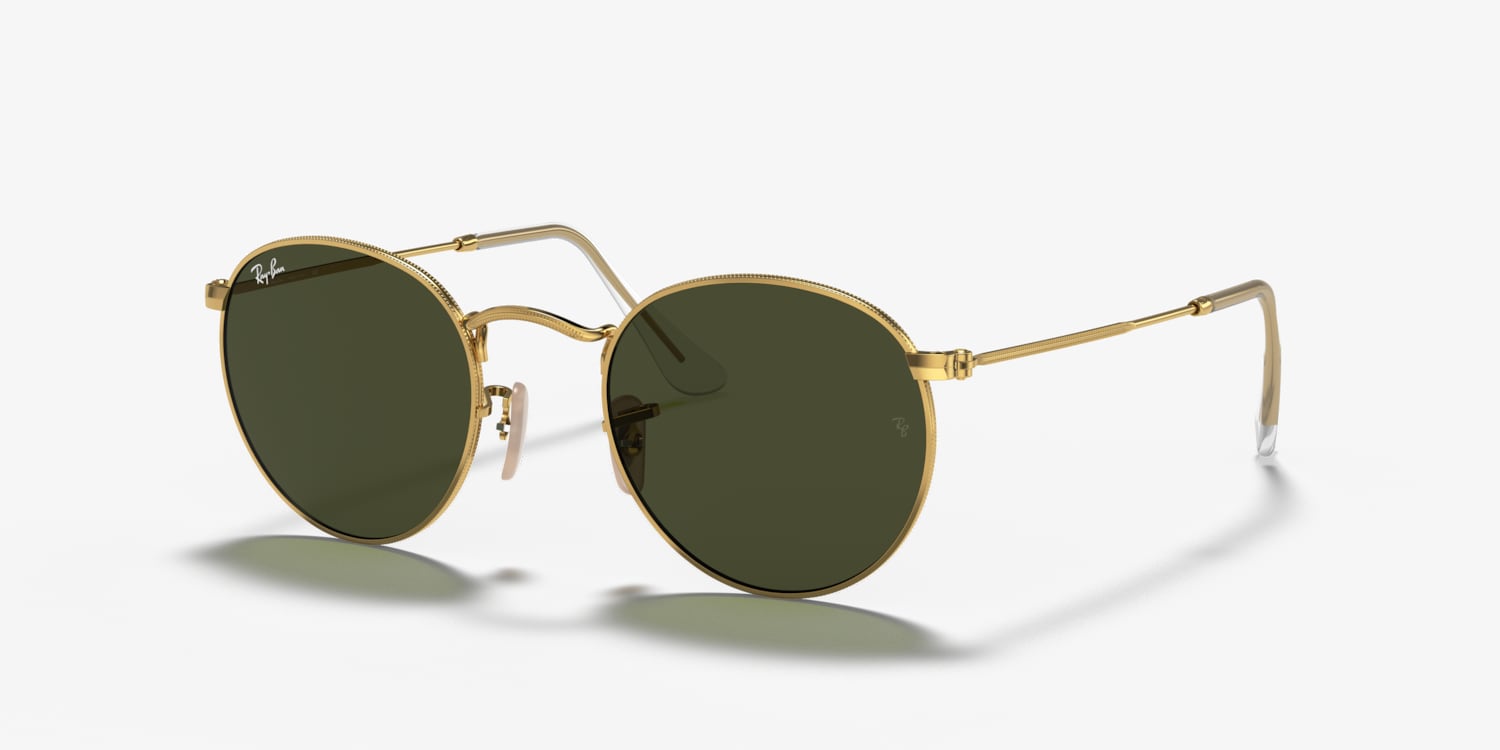 Women's Oversized Metal Round Sunglasses - A New Day™ Gold