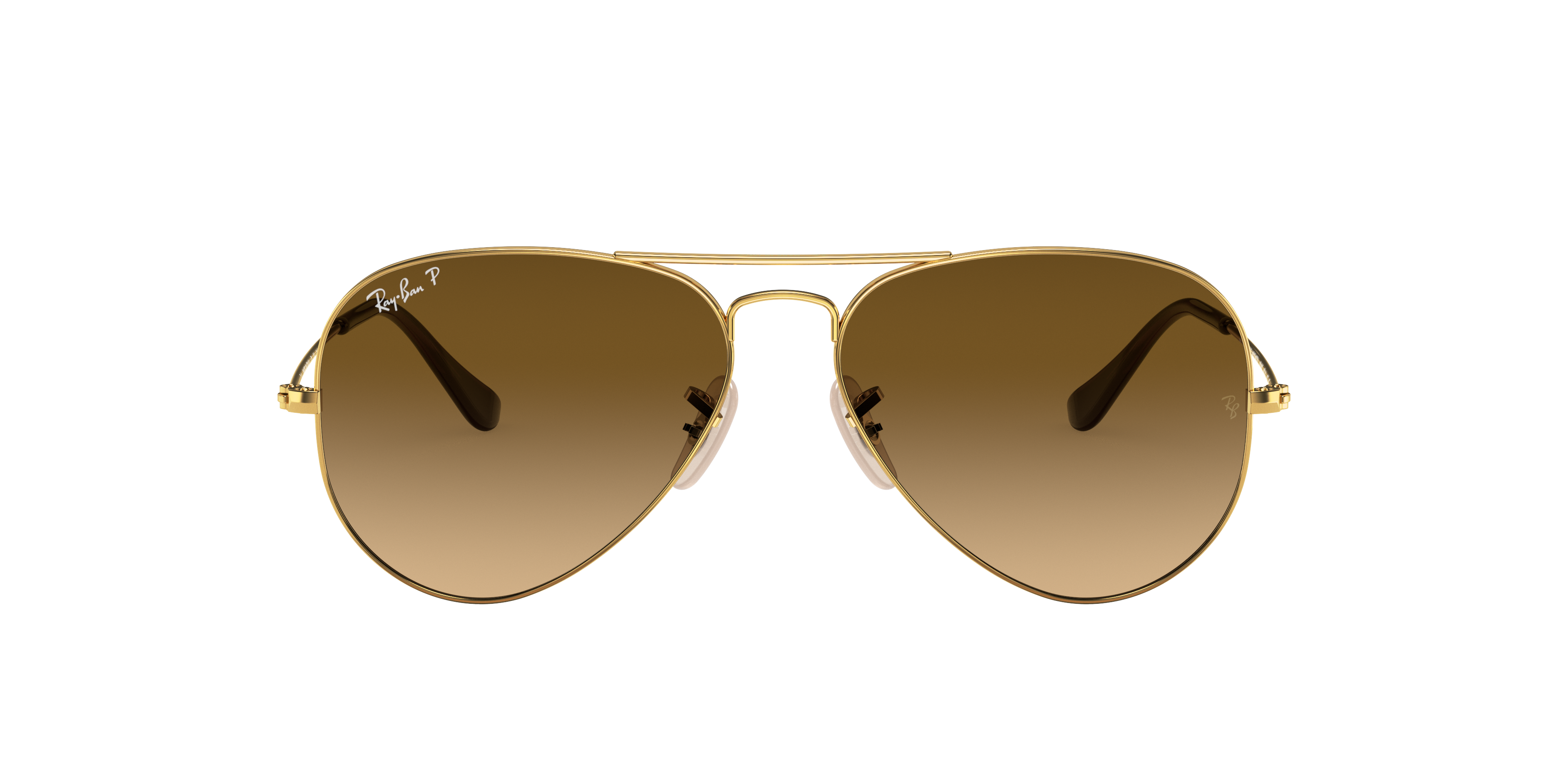 ray ban brown and gold