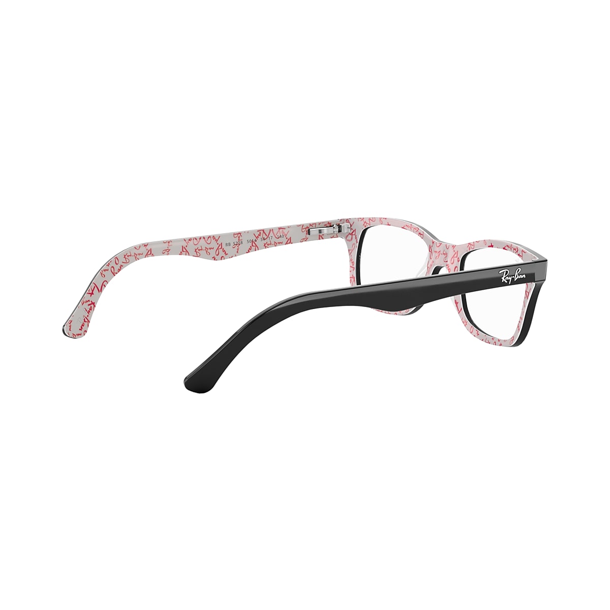 Ray Ban Black On White Eyeglasses Glasses Free Shipping