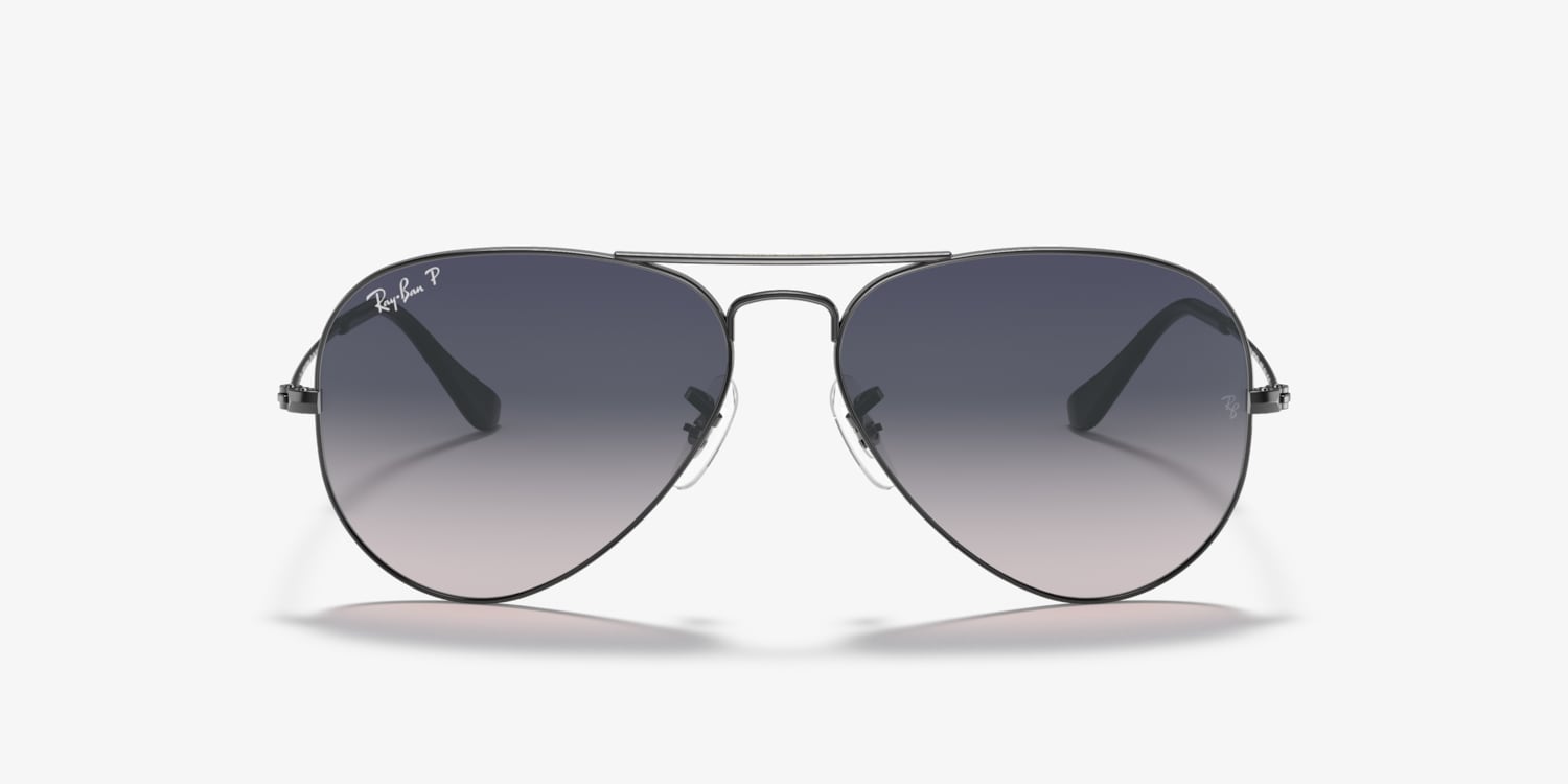 Ray Ban RB3025 Aviator Prescription Sunglasses in Gunmetal w/Gradient Lenses