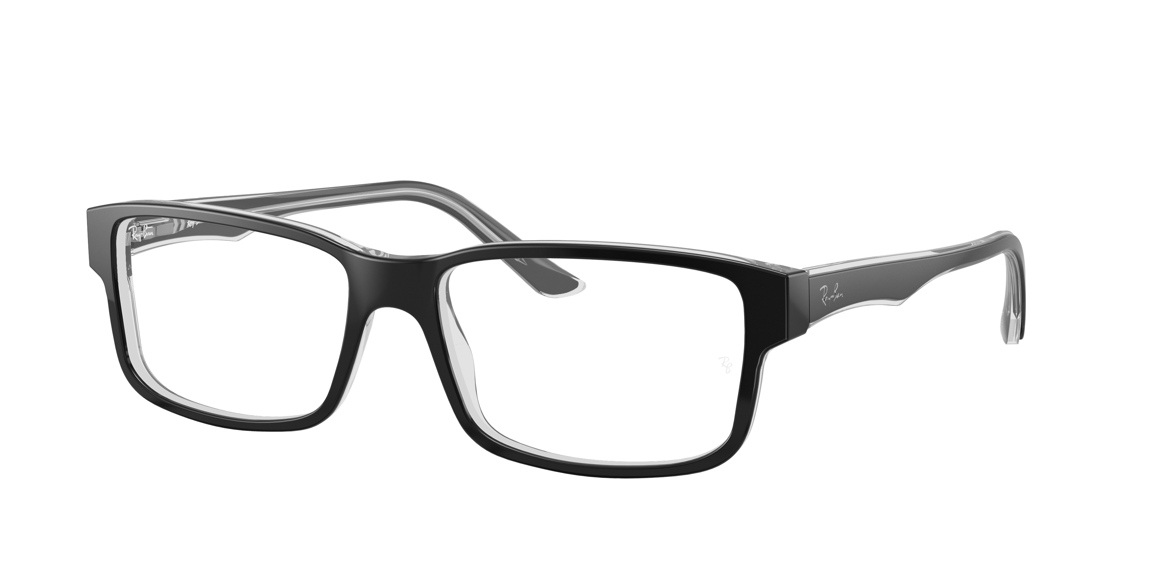 ray ban black clear eyeglasses