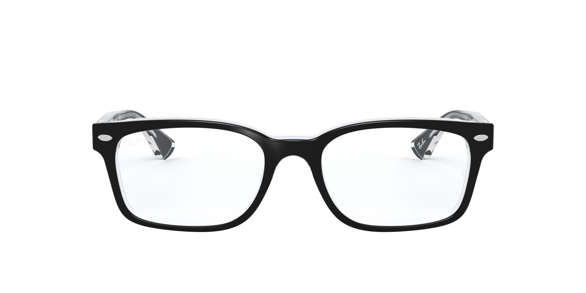 RX5286: Shop Ray-Ban Black Square Eyeglasses at LensCrafters