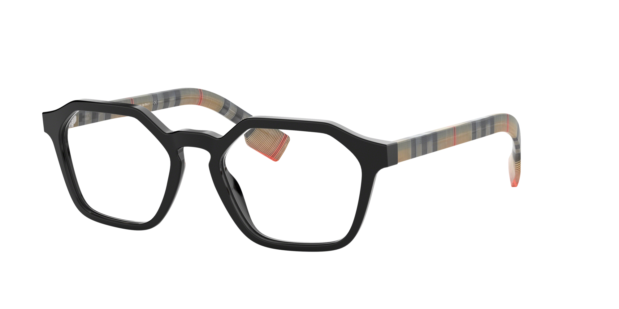 Burberry Black Irregular Eyeglasses 