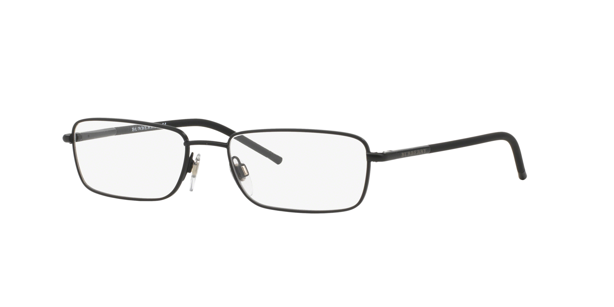 Burberry BE1278 1012 Matte Brown Semi-Rimless Eyeglasses Frame 53-17 ...