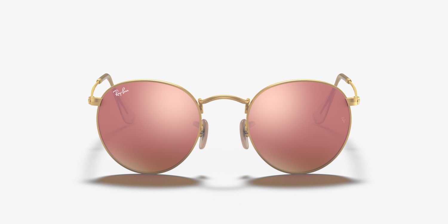 Forfærde Mindre end fleksibel Ray-Ban RB3447 Round Flash Lenses Sunglasses | LensCrafters
