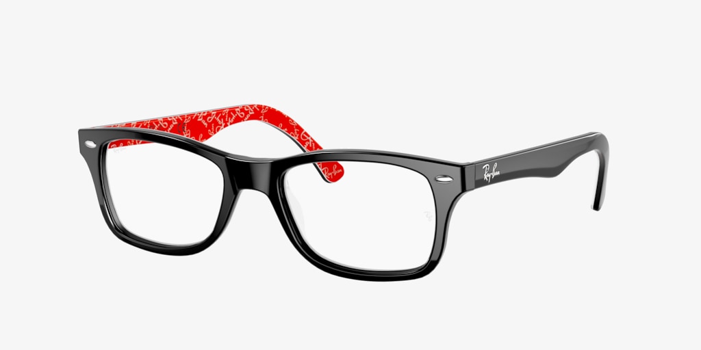 Ray-Ban 0RX5228__5628 Black On Red Optical