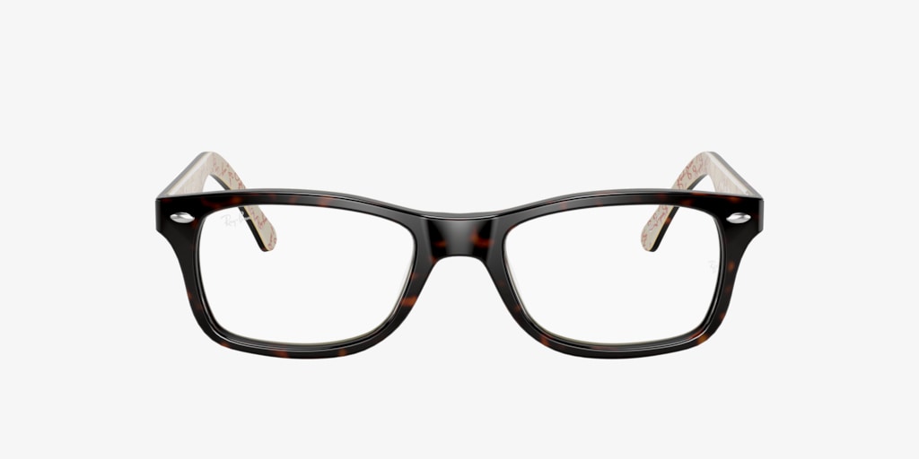 Ray-Ban 0RX5228__5628 Dark Havana On Beige Texture Optical