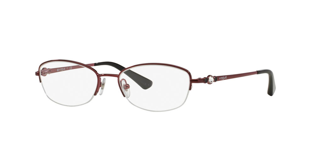 VO3955BI Shop Vogue Red/Burgundy Oval Eyeglasses at LensCrafters