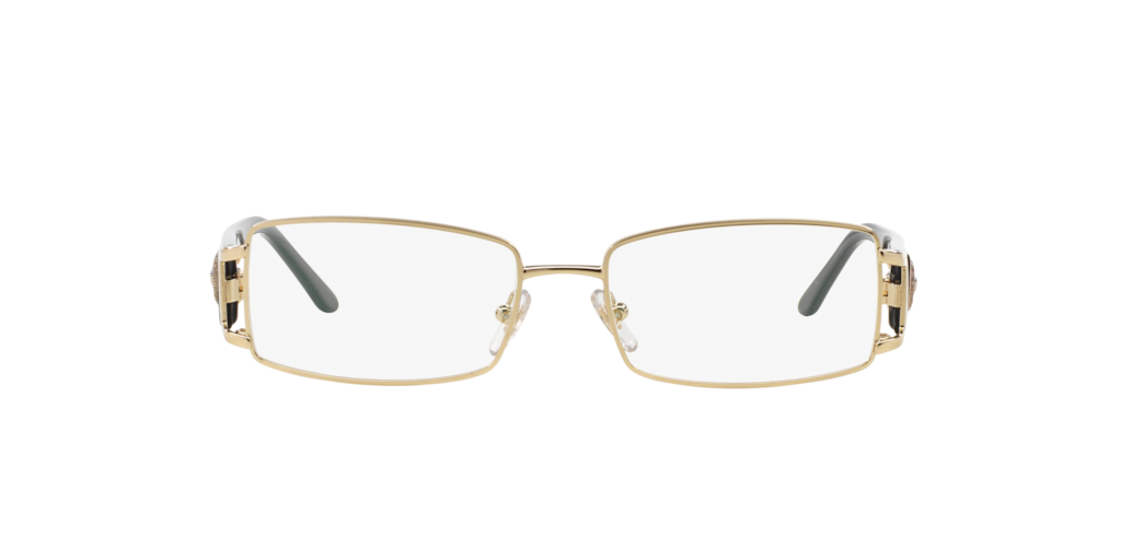 VE1163M Shop Versace Pale Gold Rectangle Eyeglasses at LensCrafters