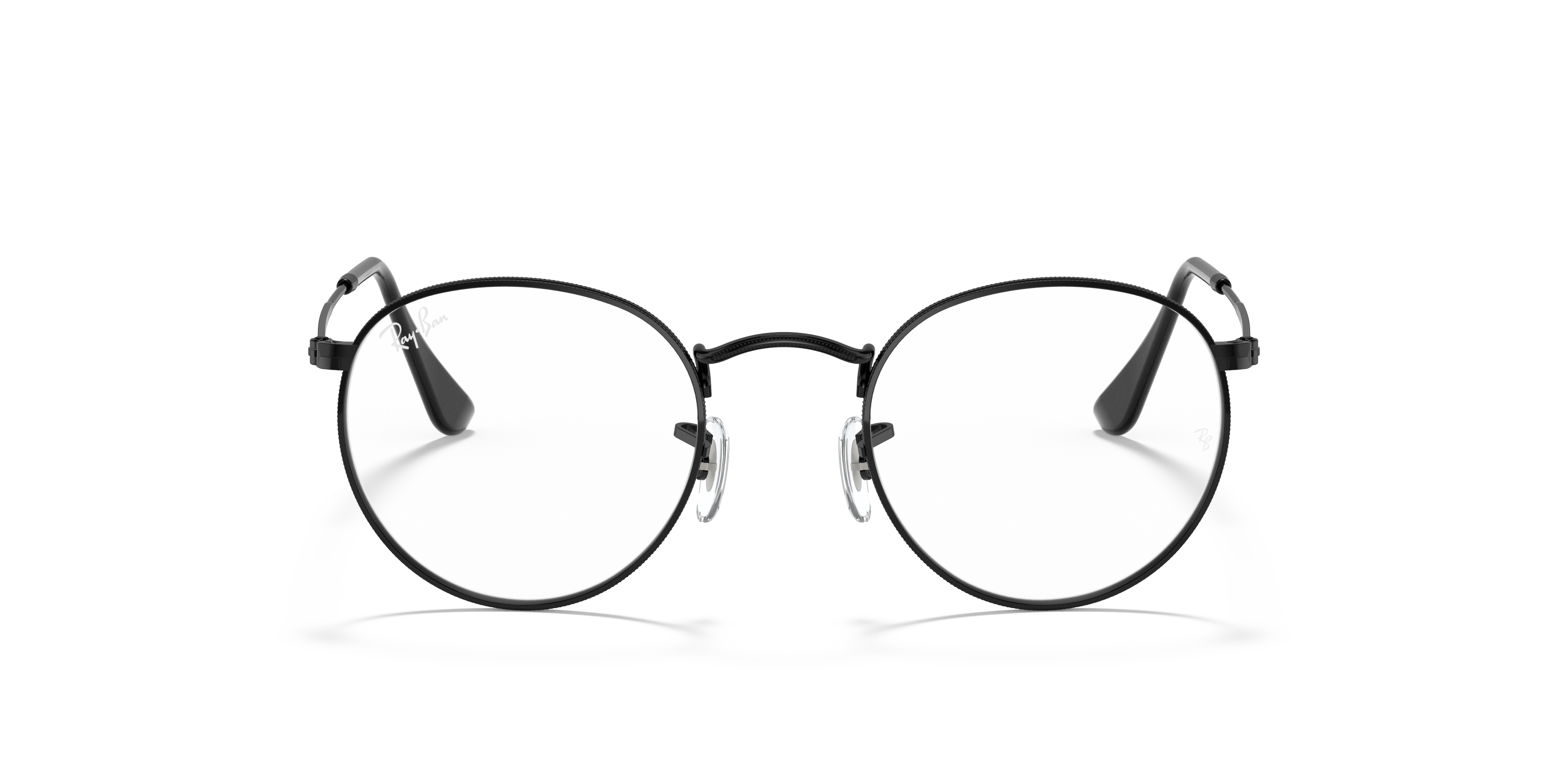 Mens Sunglasses Ray-Ban Sunglasses Ray-Ban Rx3447v Round Metal Prescription Eyeglass Frames in Black for Men 
