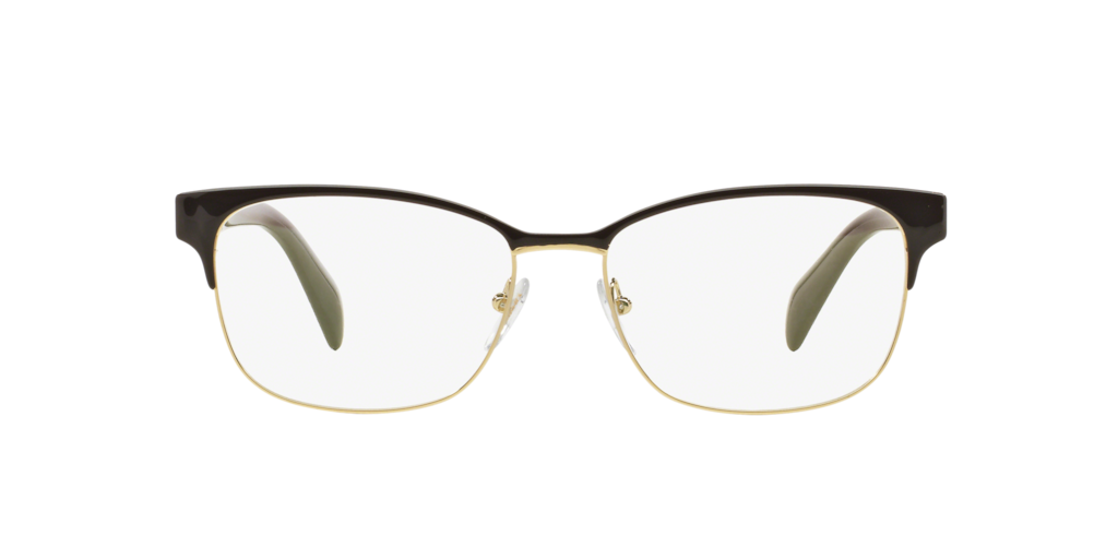 PR 65RV Shop Prada Brown/Tan Rectangle Eyeglasses at LensCrafters