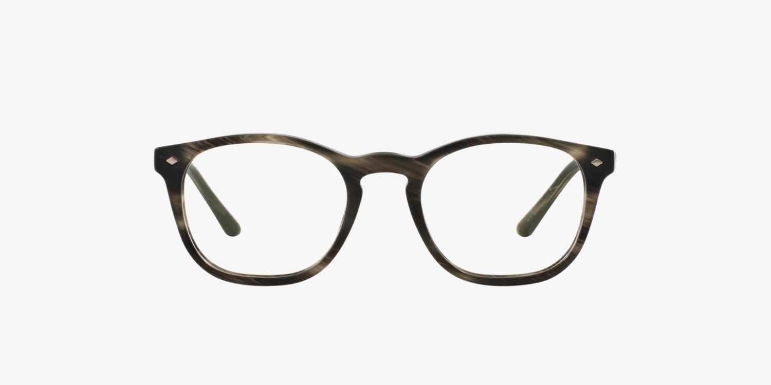 Armani Phantos-Frame Glasses - White