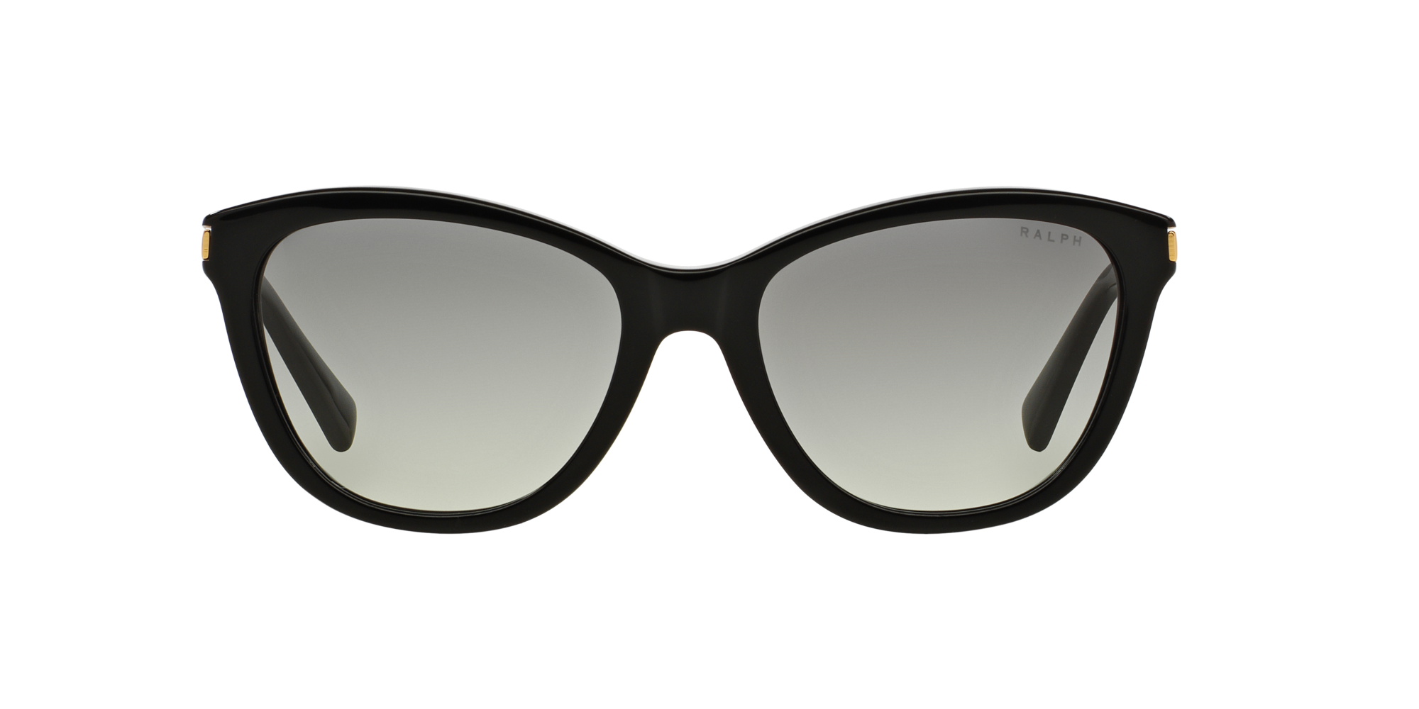 RA5201 54: Shop Ralph Black Cat Eye Sunglasses at LensCrafters