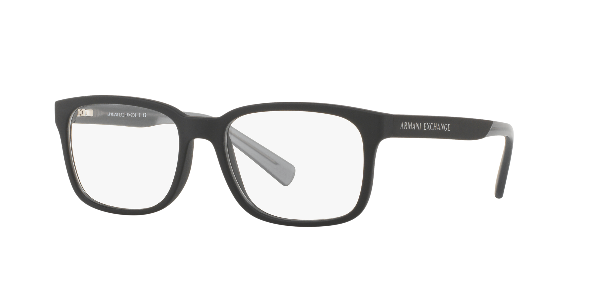 Armani Exchange Black Square Eyeglasses 