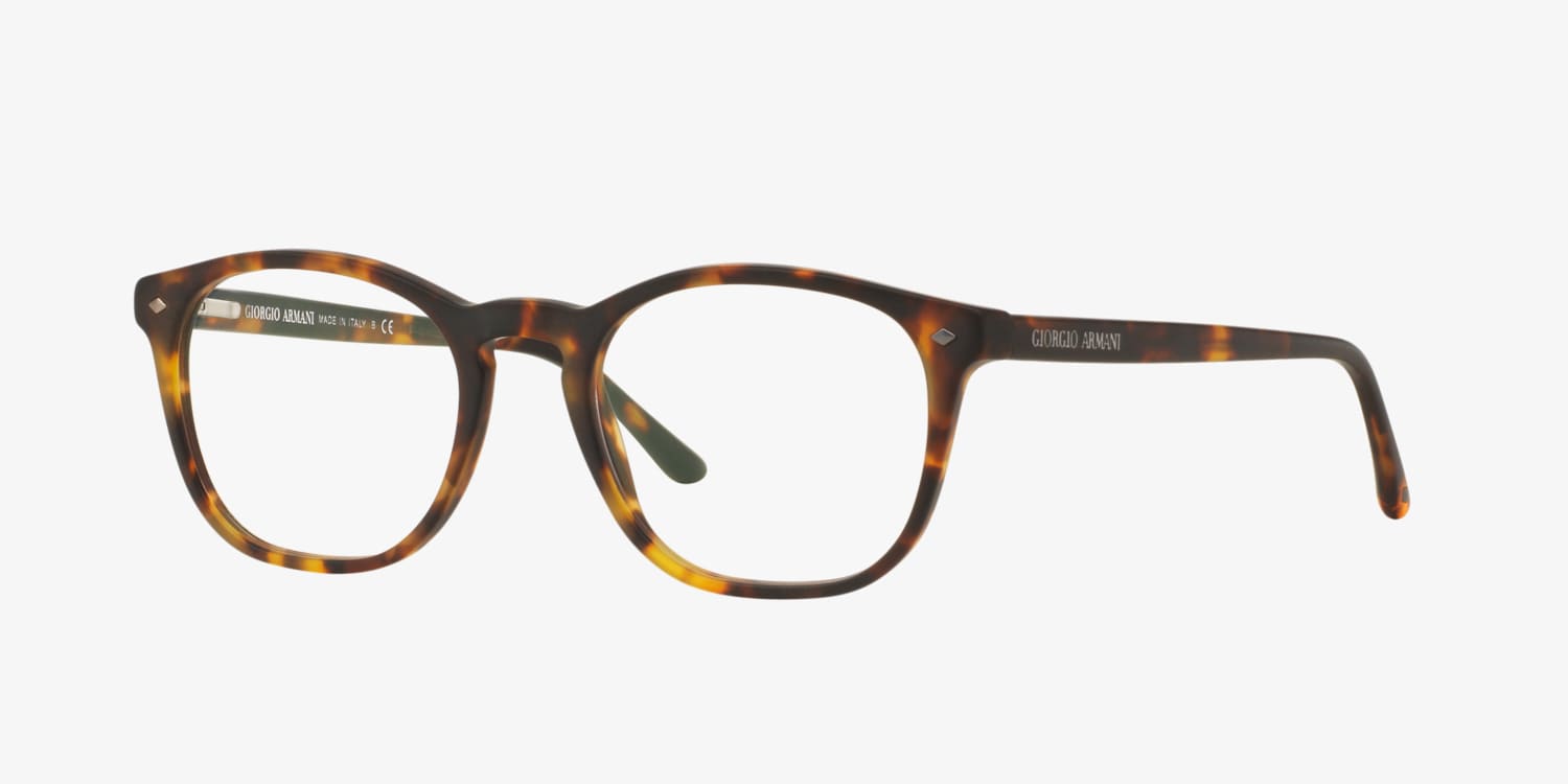 New GIORGIO ARMANI Eyeglasses GA 7074 5492 50-19 145 Matte Havana Tortoise  Frame