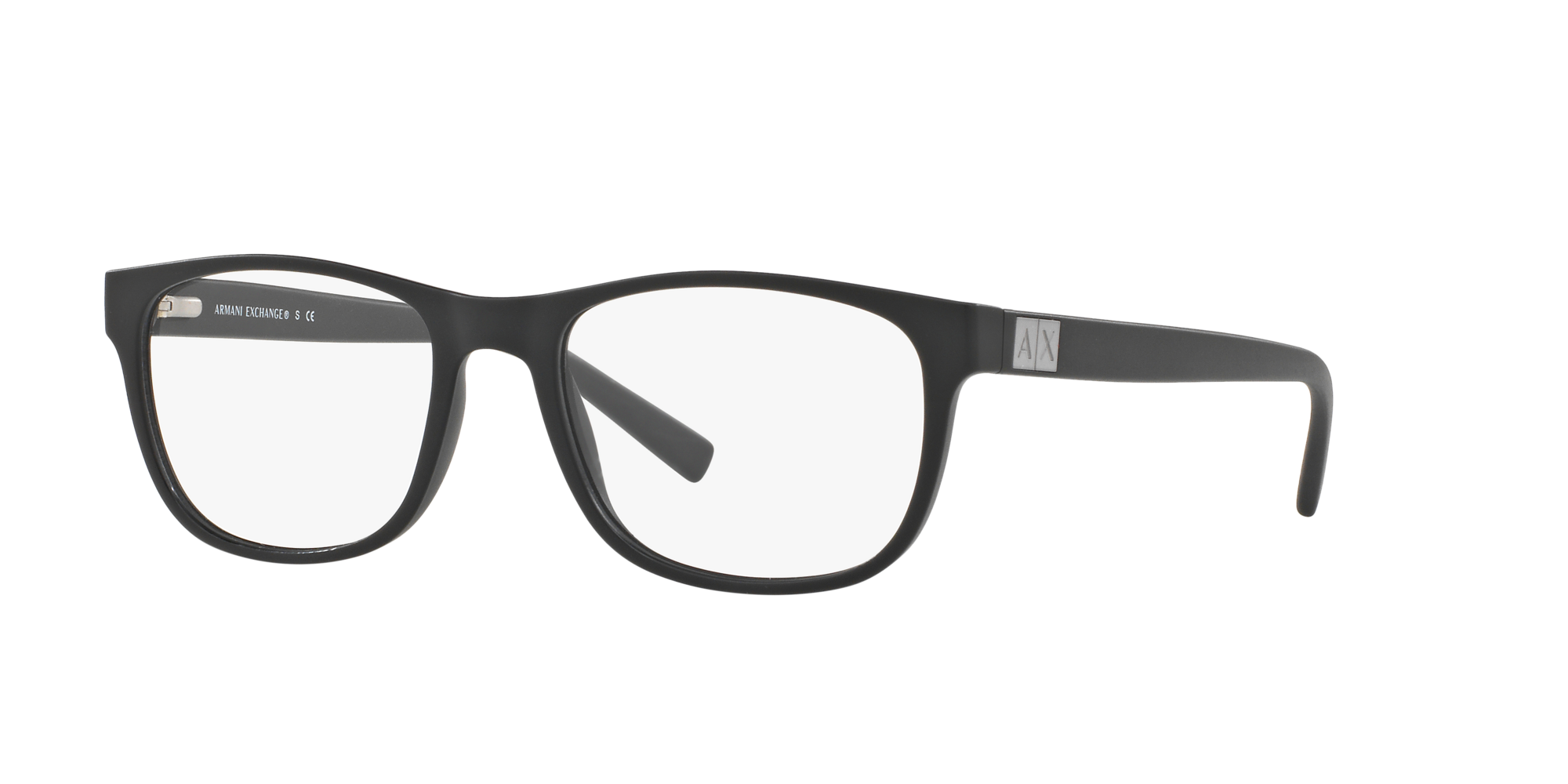 Armani Exchange Black Square Eyeglasses 