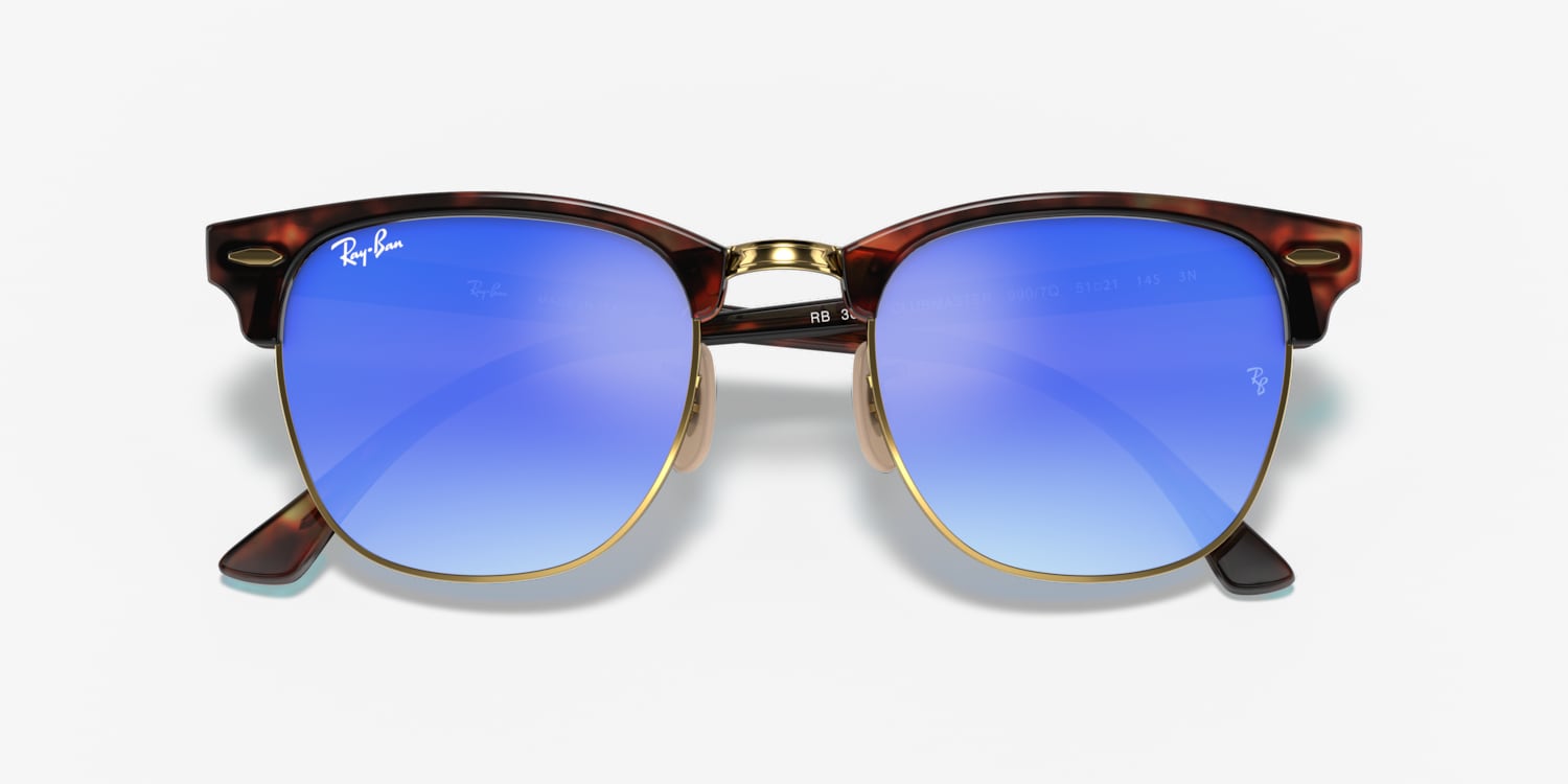 Ray-Ban RB3016 Clubmaster Flash Lenses Gradient Sunglasses | LensCrafters