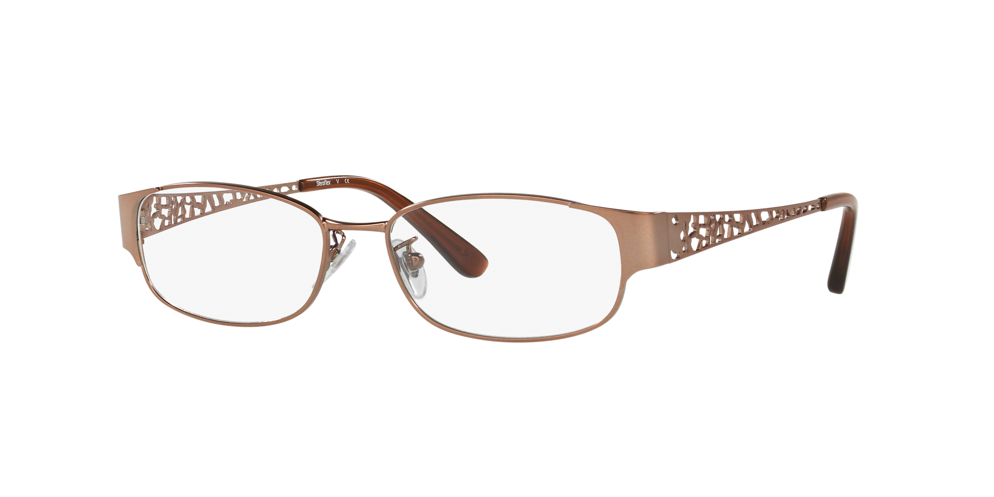 copper colored eyeglass frames