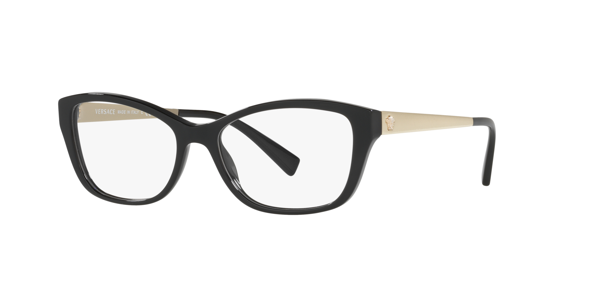 versace black eyeglasses