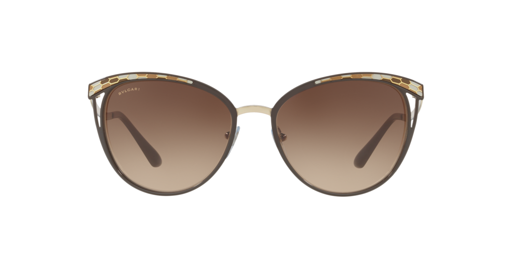 BV6083 56: Shop Bulgari Brown/Tan Panthos Sunglasses at LensCrafters