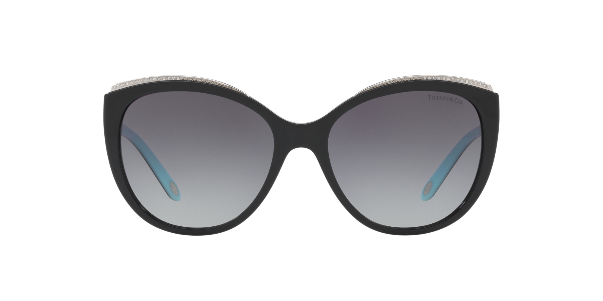 TF4134B 56 Shop Tiffany Black Cat Eye Sunglasses at